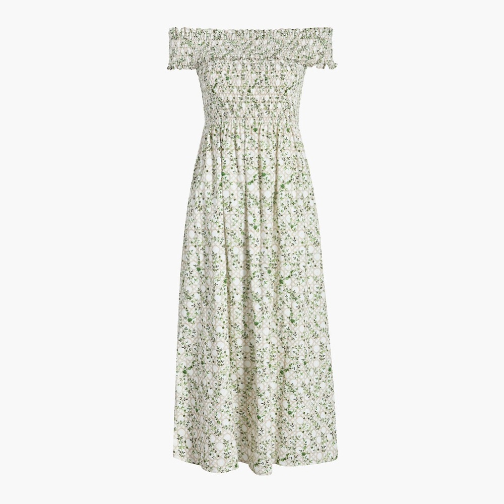 NWT Hill House The Marguerite Nap Dress w/ Pockets Sand Basketweave Vine XS 🍃